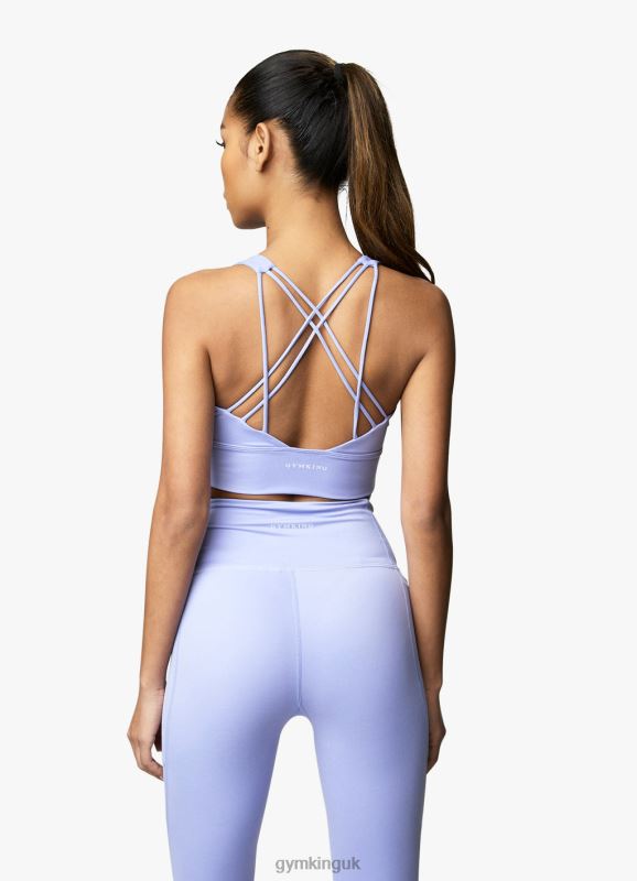 Gym King Dominate Sports Bra Lilac Orchid Women Clothing J2PFB581 - Image 2