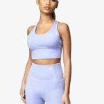 Gym King Dominate Sports Bra Lilac Orchid Women Clothing J2PFB581