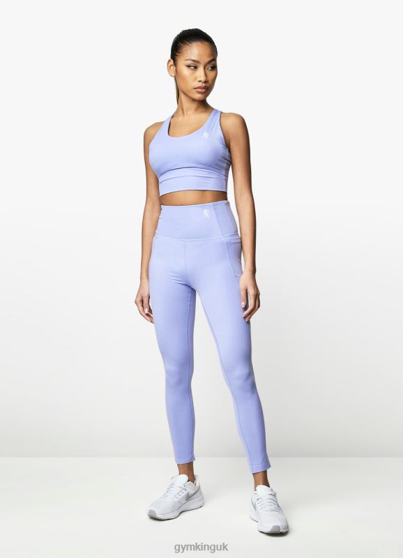 Gym King Dominate Sports Bra Lilac Orchid Women Clothing J2PFB581 - Image 5
