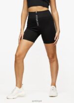 Gym King Dynamic Zip Front Cycle Short Black Women Clothing J2PFB501 - Image 3