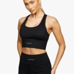 Gym King Elite Sports Bra Black Women Clothing J2PFB557