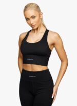 Gym King Elite Sports Bra Black Women Clothing J2PFB557