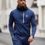 Gym King Endurance Full Zip Hood Navy/Black Men Clothing J2PFB271