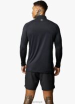 Gym King Energy 1/4 Zip Funnel Black Men Clothing J2PFB200 - Image 2