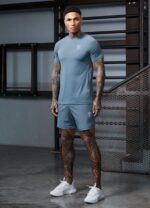 Gym King Energy Short Petrol Blue Men Clothing J2PFB144 - Image 3