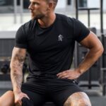 Gym King Energy Tee Black Men Clothing J2PFB22
