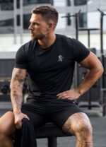 Gym King Energy Tee Black Men Clothing J2PFB22