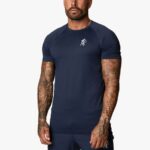 Gym King Energy Tee Navy Men Clothing J2PFB28