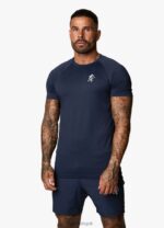 Gym King Energy Tee Navy Men Clothing J2PFB28