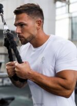 Gym King Energy Tee White Men Clothing J2PFB21