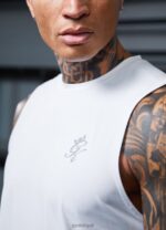 Gym King Energy Vest White Men Clothing J2PFB175 - Image 2