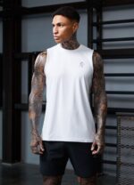 Gym King Energy Vest White Men Clothing J2PFB175