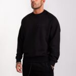 Gym King Est. Legacy Crew Black Men Clothing J2PFB213