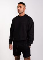 Gym King Est. Legacy Crew Black Men Clothing J2PFB213