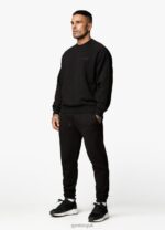 Gym King Est. Legacy Crew Black Men Clothing J2PFB213 - Image 6
