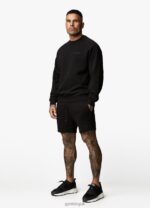 Gym King Est. Legacy Crew Black Men Clothing J2PFB213 - Image 8