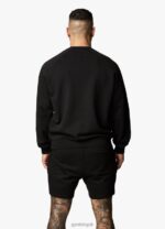 Gym King Est. Legacy Crew Black Men Clothing J2PFB213 - Image 9