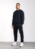 Gym King Est. Legacy Crew Navy Men Clothing J2PFB214 - Image 2