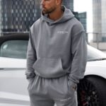 Gym King Est. Legacy Hood Washed Grey Men Clothing J2PFB205