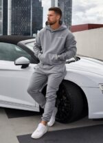 Gym King Est. Legacy Jogger Washed Grey Men Clothing J2PFB276 - Image 3