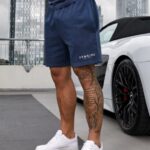 Gym King Est. Legacy Short Washed Indigo Men Clothing J2PFB94