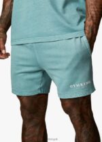 Gym King Est. Legacy Short Washed Ink Teal Men Clothing J2PFB93 - Image 6