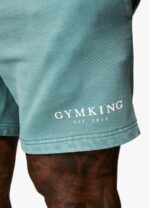 Gym King Est. Legacy Short Washed Ink Teal Men Clothing J2PFB93 - Image 7