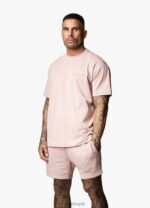 Gym King Est. Legacy Tee Dusky Pink Men Clothing J2PFB46 - Image 5