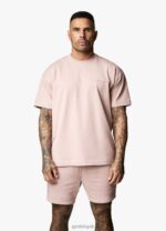 Gym King Est. Legacy Tee Dusky Pink Men Clothing J2PFB46 - Image 7
