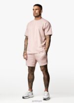 Gym King Est. Legacy Tee Dusky Pink Men Clothing J2PFB46 - Image 9