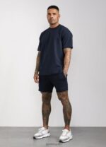 Gym King Est. Legacy Tee Navy Men Clothing J2PFB48 - Image 2