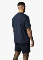 Gym King Est. Legacy Tee Navy Men Clothing J2PFB48 - Image 4