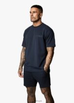 Gym King Est. Legacy Tee Navy Men Clothing J2PFB48 - Image 5