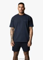 Gym King Est. Legacy Tee Navy Men Clothing J2PFB48 - Image 7