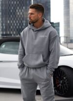 Gym King Est. Legacy Tracksuit Washed Grey Men Clothing J2PFB236 - Image 13