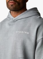 Gym King Est. Legacy Tracksuit Washed Grey Men Clothing J2PFB236 - Image 14