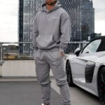 Gym King Est. Legacy Tracksuit Washed Grey Men Clothing J2PFB236