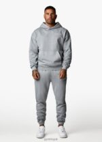 Gym King Est. Legacy Tracksuit Washed Grey Men Clothing J2PFB236 - Image 3