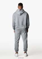 Gym King Est. Legacy Tracksuit Washed Grey Men Clothing J2PFB236 - Image 4