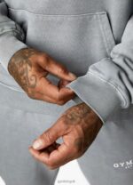 Gym King Est. Legacy Tracksuit Washed Grey Men Clothing J2PFB236 - Image 6