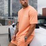 Gym King Est. Legacy Washed Tee Washed Coral Men Clothing J2PFB7
