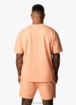Gym King Est. Legacy Washed Tee Washed Coral Men Clothing J2PFB7 - Image 8