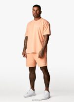Gym King Est. Legacy Washed Tee Washed Coral Men Clothing J2PFB7 - Image 9