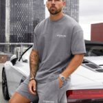 Gym King Est. Legacy Washed Tee Washed Grey Men Clothing J2PFB5