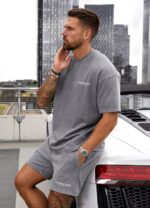 Gym King Est. Legacy Washed Tee Washed Grey Men Clothing J2PFB5 - Image 3