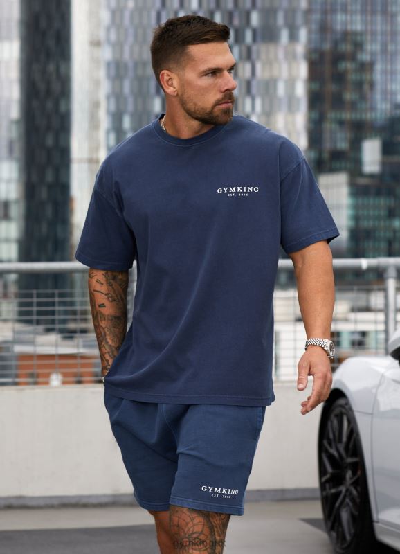 gym_king_est_legacy_washed_tee_washed_indigo_men_clothing_j2pfb8.jpg Gym King Est. Legacy Washed Tee Washed Indigo Men Clothing J2PFB8 - Image 1