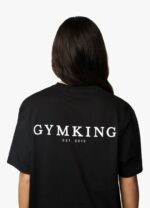 Gym King Established Boyfriend Tee Black/White Women Clothing J2PFB355 - Image 9