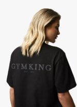 Gym King Established Boyfriend Tee Black Women Clothing J2PFB417 - Image 11
