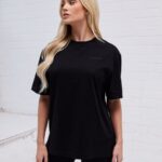 Gym King Established Boyfriend Tee Black Women Clothing J2PFB417