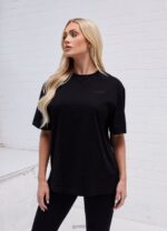 Gym King Established Boyfriend Tee Black Women Clothing J2PFB417